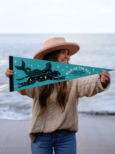ART DISCO - Retro Felt Pennant