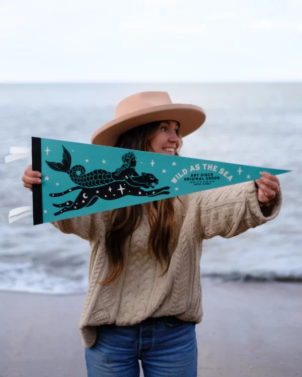 ART DISCO - Retro Felt Pennant