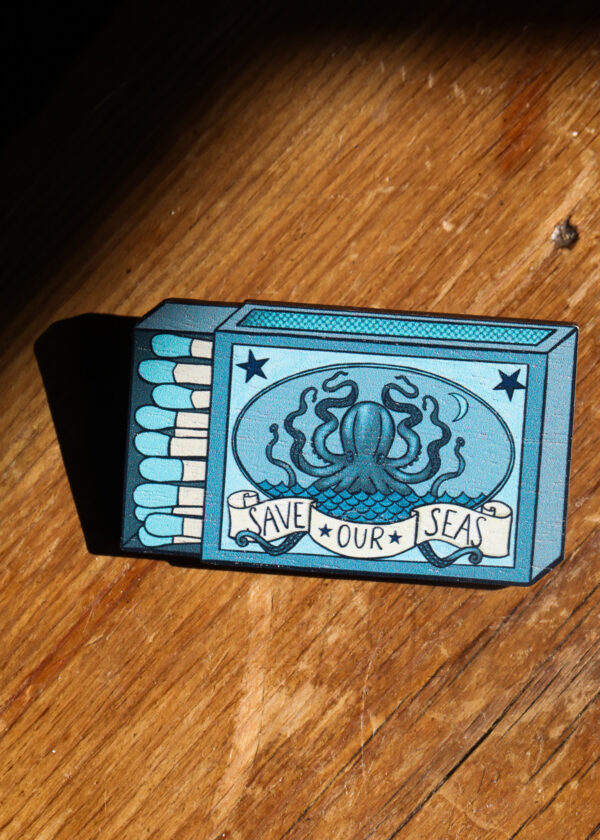Su Owen Wooden Badge - Matchbox