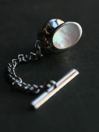 Mother of Pearl Oval Tie Tac