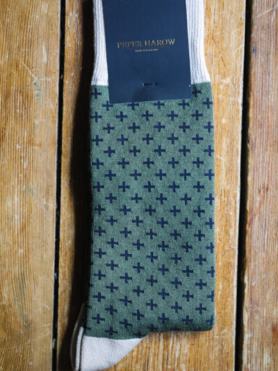 Peper Harow Luxury Socks - Crosslet Sage