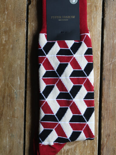 Peper Harow Luxury Socks - Vertex Red