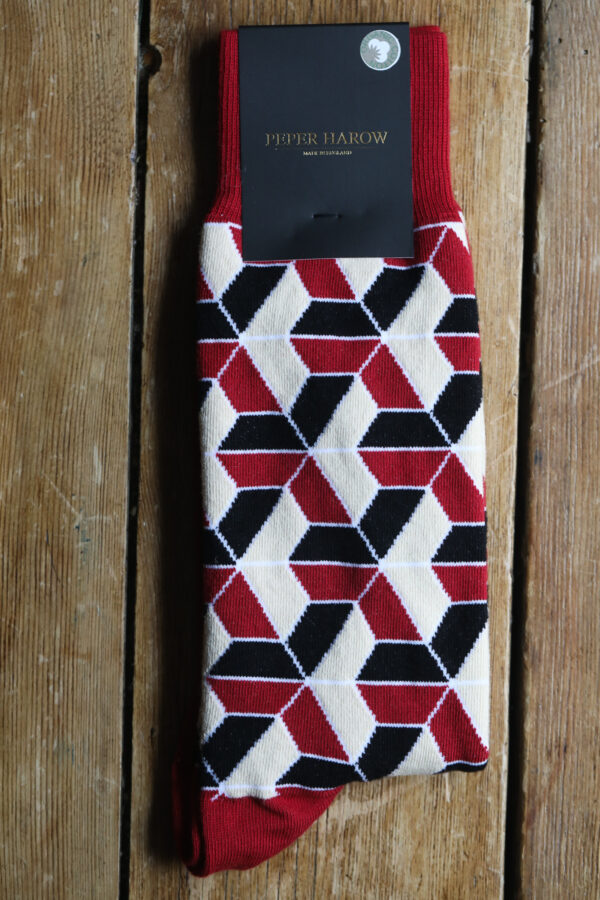 Peper Harow Luxury Socks - Vertex Red