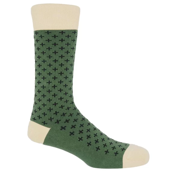 Peper Harow Luxury Socks - Crosslet Sage - Image 2