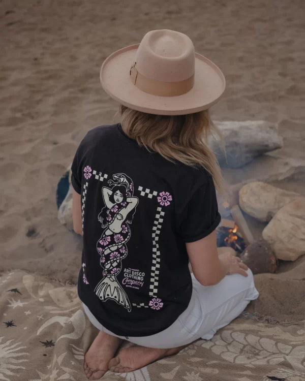 Art Disco - Snake & Siren T.Shirt Black - Image 3