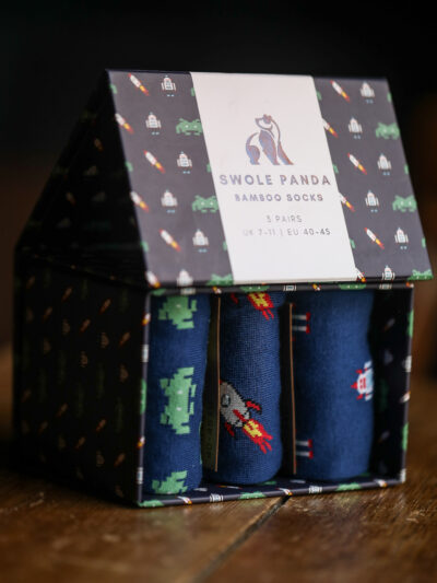 Swole Panda - Outer Space Sock Box