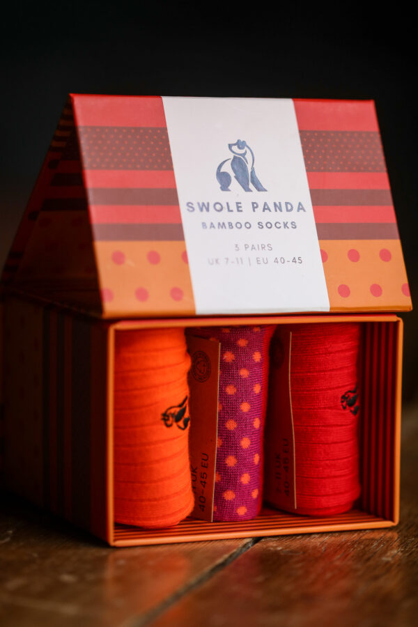 Swole Panda - Stripe & Spot Sock Box