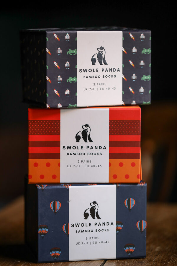Swole Panda - Stripe & Spot Sock Box - Image 3