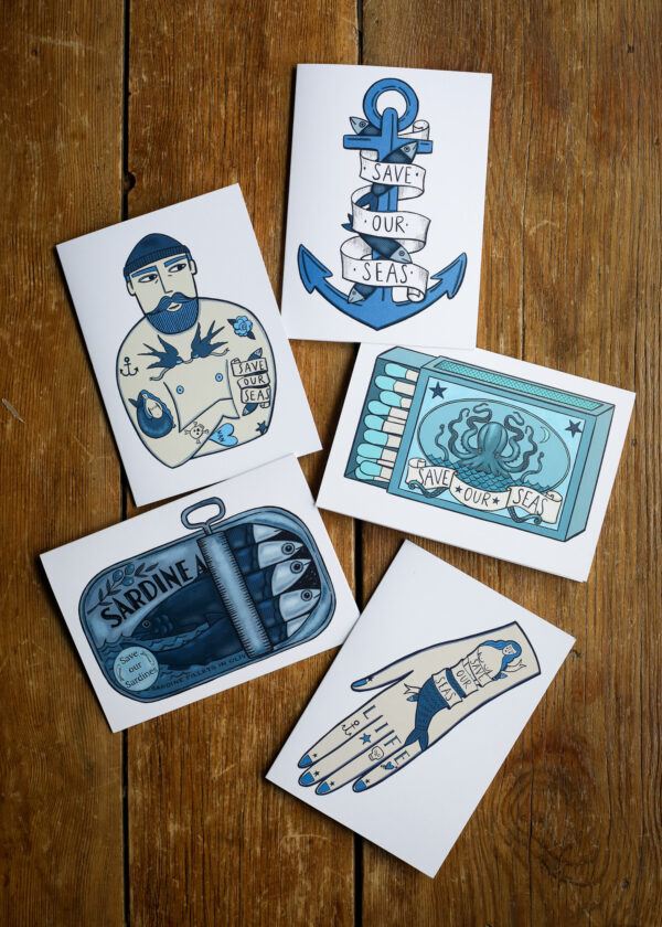 Su Owen Greeting Card - Tattooed Sailor - Image 2