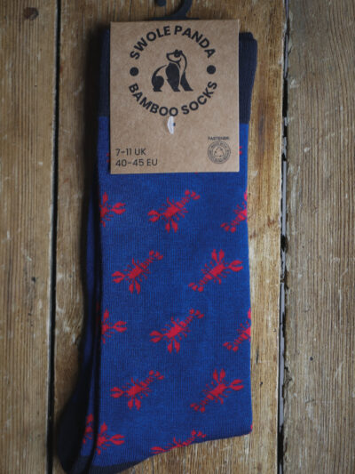 Swole Panda Bamboo Socks - Lobster