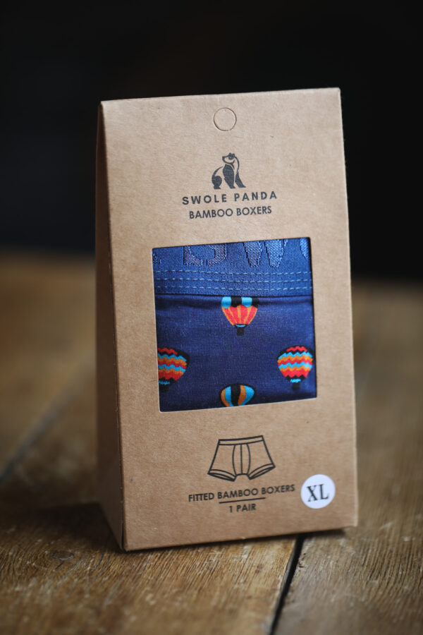 Swole Panda Bamboo Boxers - Hot Air Balloons