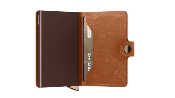 Secrid Premium Miniwallet - Emboss Lines Cognac - Image 3