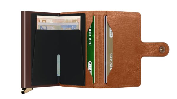 Secrid Premium Miniwallet - Emboss Lines Cognac - Image 4