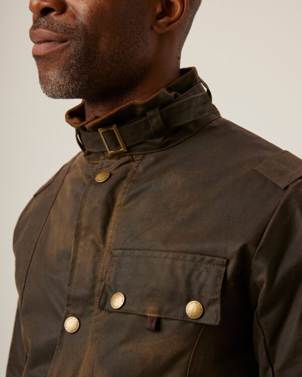 Peregrine - Bexley Waxed Jacket - Brown - Image 6