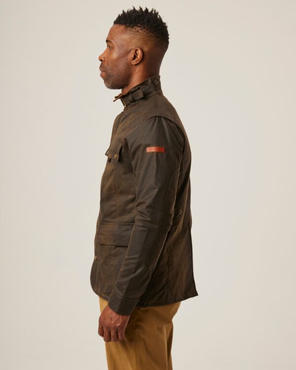 Peregrine - Bexley Waxed Jacket - Brown - Image 3