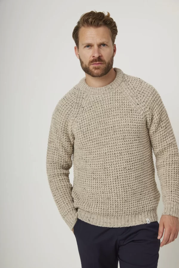 Peregrine - Waffle Crew Neck Jumper - Skiddaw - Image 2