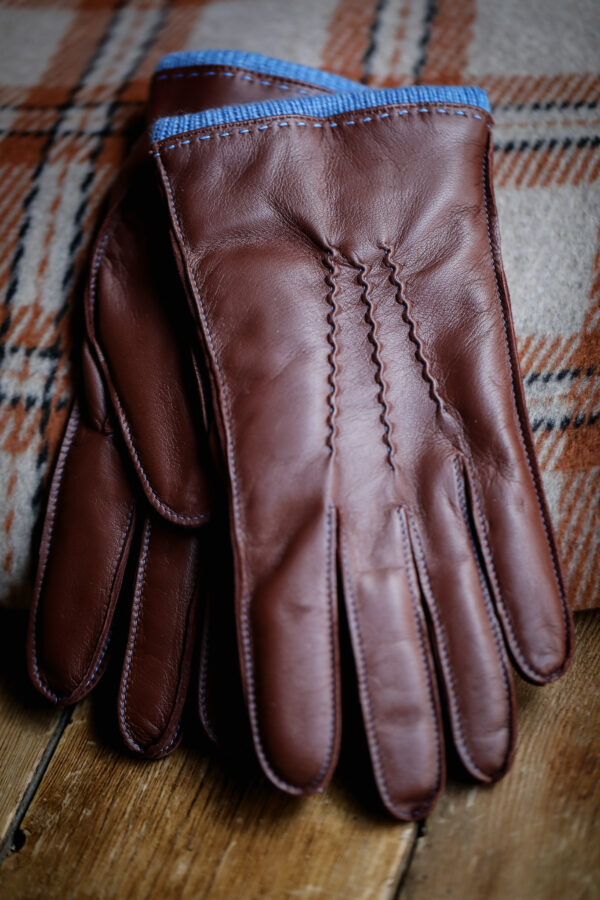 Dents - Heritage Cashmere-Lined Leather Gloves - English Tan