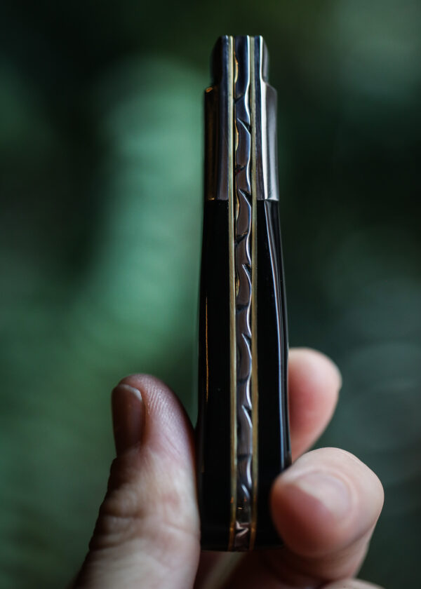 Taylor's Eye Witness - Handmade Barlow Pocket Knife - Buffalo Horn - Image 2