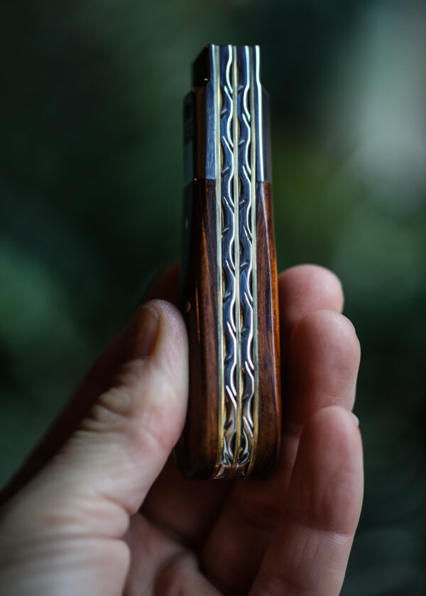 Taylor's Eye Witness - Handmade Twin Barlow Pocket Knife -  Ironwood - Image 3