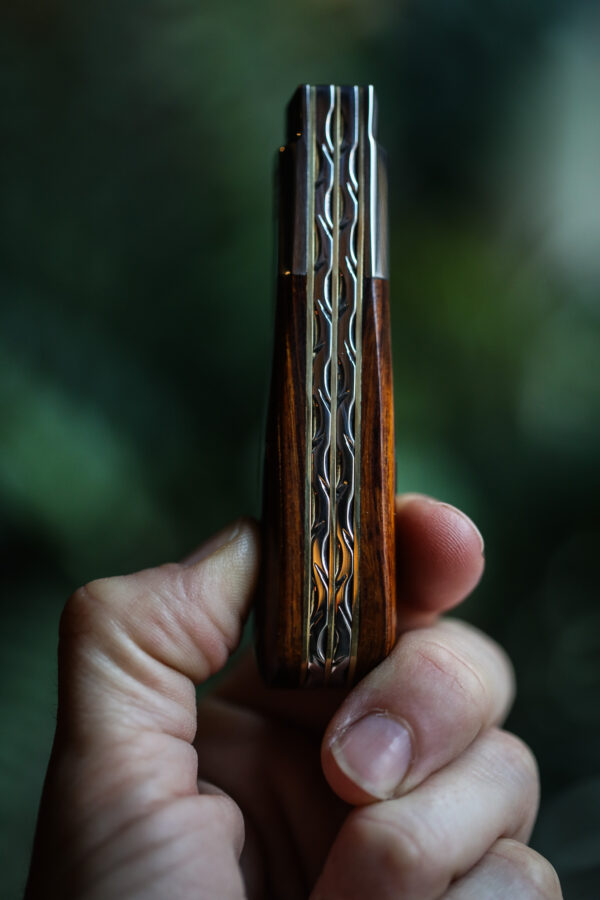 Taylor's Eye Witness - Handmade Twin Barlow Pocket Knife -  Ironwood
