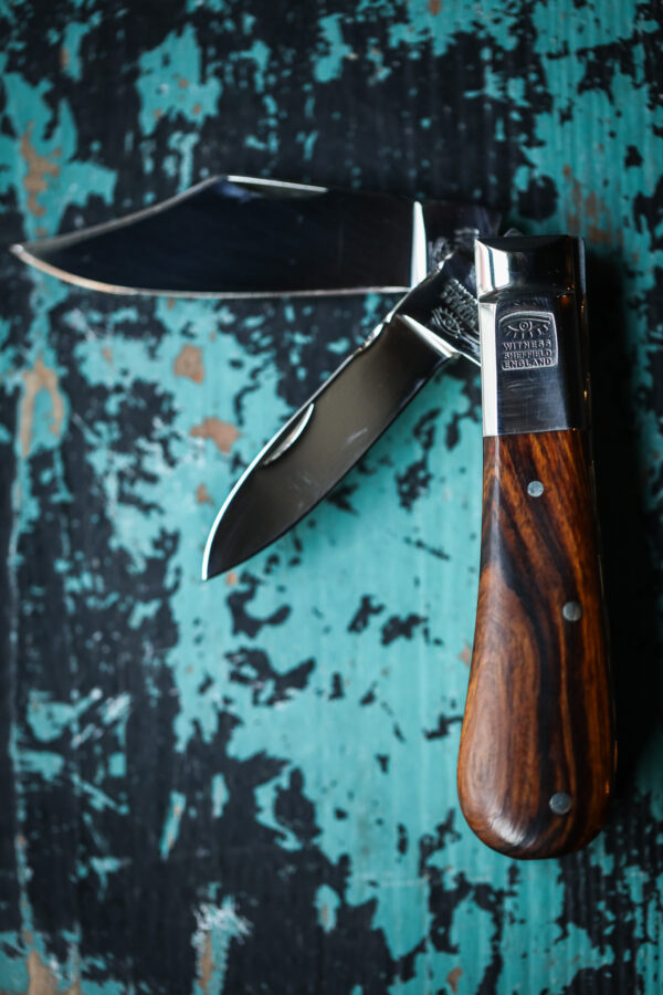 Taylor's Eye Witness - Handmade Twin Barlow Pocket Knife -  Ironwood - Image 2
