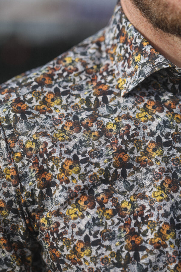 Guide London Shirt - Brown/Ecru Floral