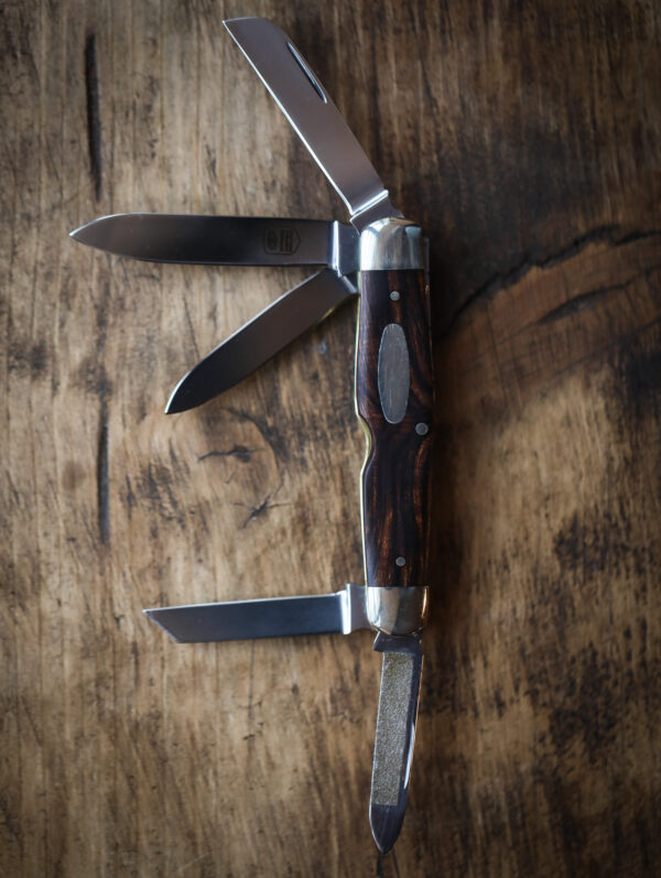 Taylor's Eye Witness - Premium Handmade Five Blade Pocket Knife - Ironwood - Image 2