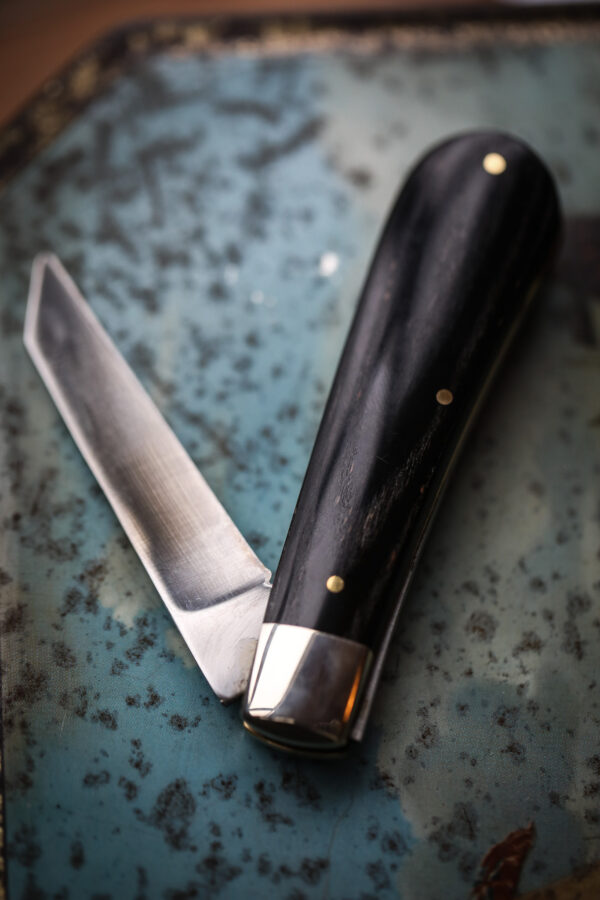 Joseph Rodgers - Lambfoot Pocket Knife - Black Delrin - Image 2