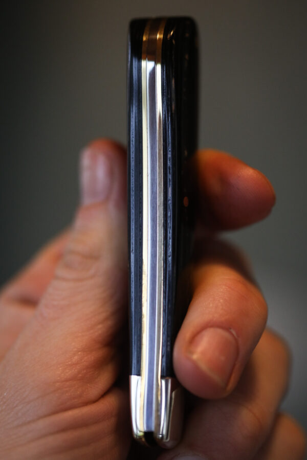 Joseph Rodgers - Lambfoot Pocket Knife - Black Delrin - Image 3