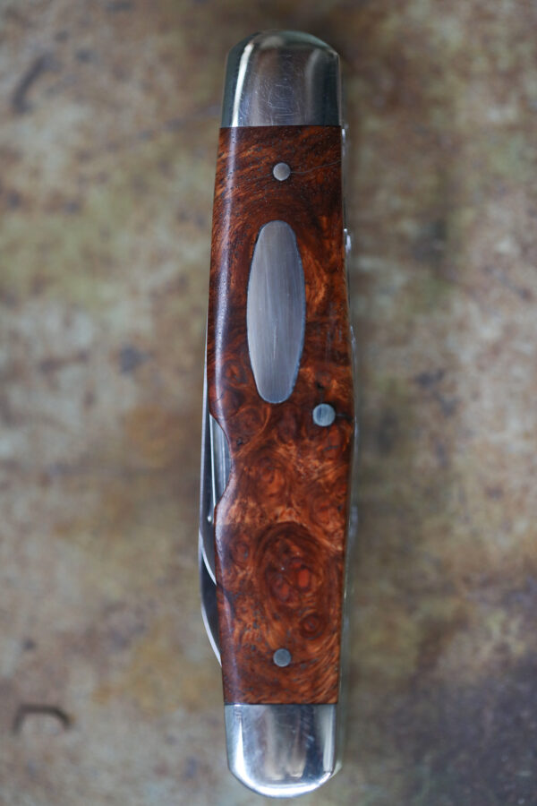 Taylor's Eye Witness  Premium Handmade Five Blade Pocket Knife - Satin Thuya Burl - Image 2