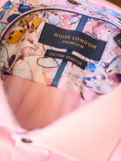 Guide London Shirt - Pink with Colour Detail