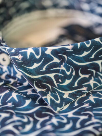 Guide London Shirt - Abstract Shades of Blue