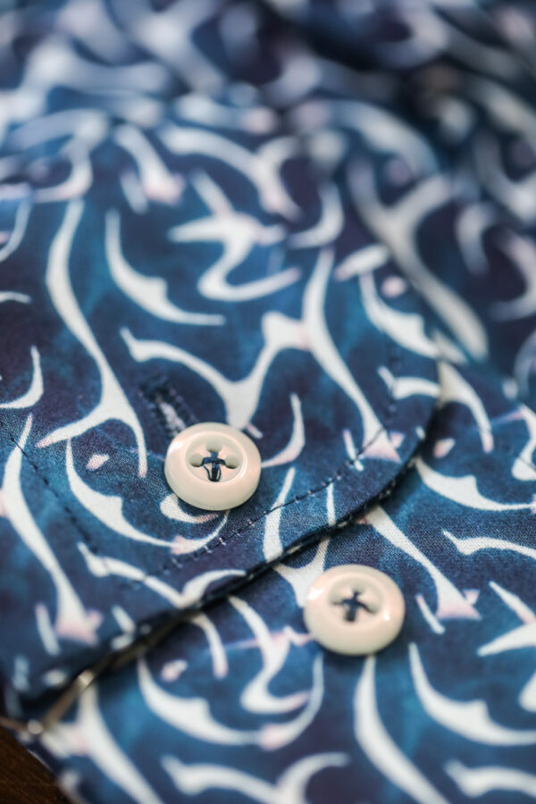 Guide London Shirt - Abstract Shades of Blue - Image 2