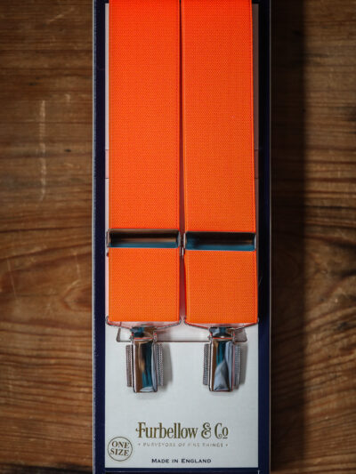 Feathered Clip Braces -35mm Neon Orange