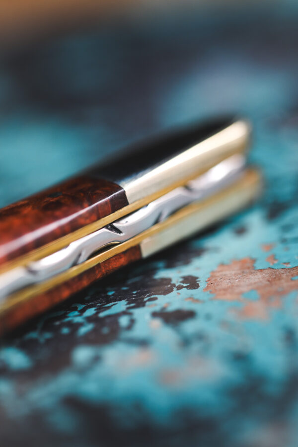 Taylor's Eye Witness - Handmade Gentlemen's Clip Point Pocket Knife - Amboyna - Image 4