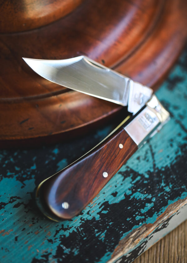 Taylor's Eye Witness - Handmade Barlow Pocket Knife -  Ironwood