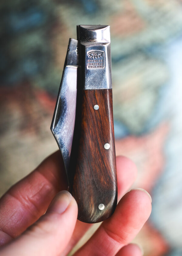 Taylor's Eye Witness - Handmade Barlow Pocket Knife -  Ironwood - Image 3