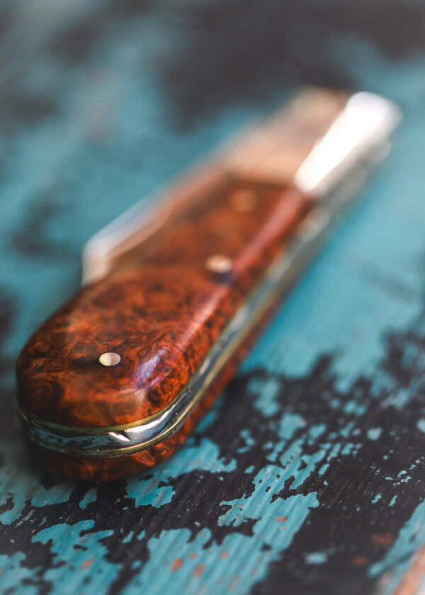 Taylor's Eye Witness - Handmade Barlow Pocket Knife - Amboyna - Image 4
