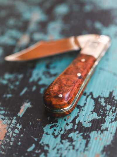 Taylor's Eye Witness - Handmade Barlow Pocket Knife - Amboyna