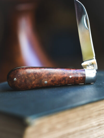 Taylor's Eye Witness - Handmade Lambfoot Pocket Knife - Amboyna