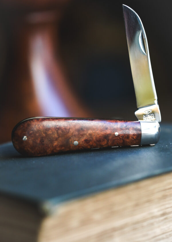 Taylor's Eye Witness - Handmade Lambfoot Pocket Knife - Amboyna