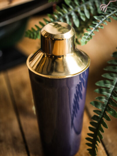 Navy & Gold Cocktail Shaker
