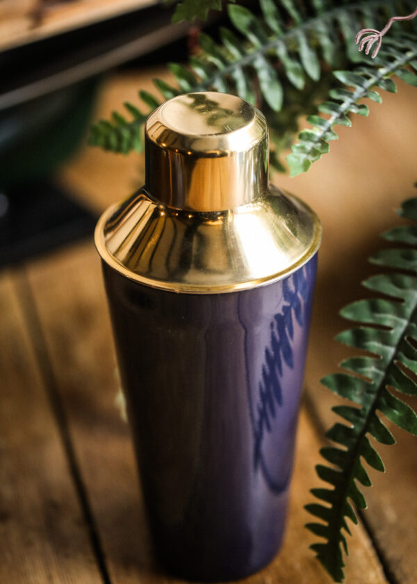 Navy & Gold Cocktail Shaker