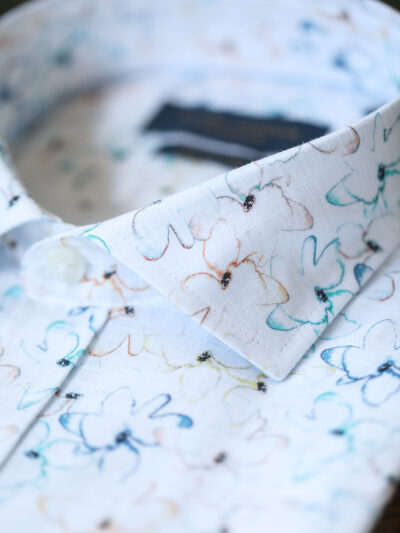 Guide London Shirt - Linen Look Flower Print