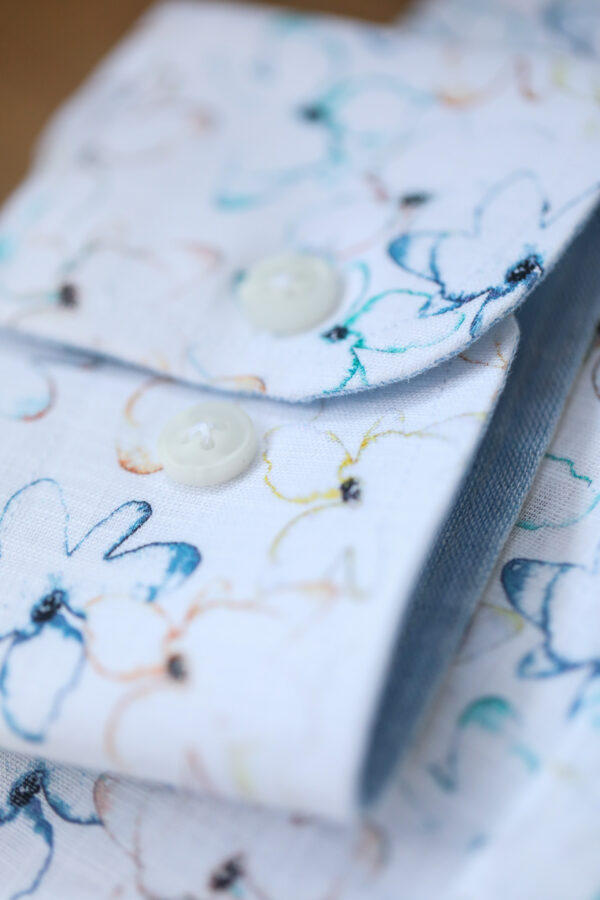 Guide London Shirt - Linen Look Flower Print - Image 2