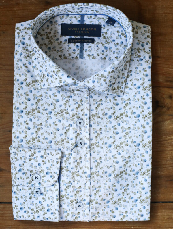 Guide London Shirt - Leaf and Stem Print - Image 2