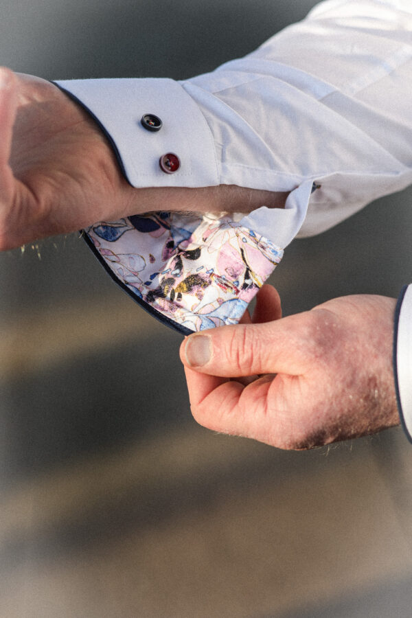 Guide London Shirt - White with Pink Detail - Image 5