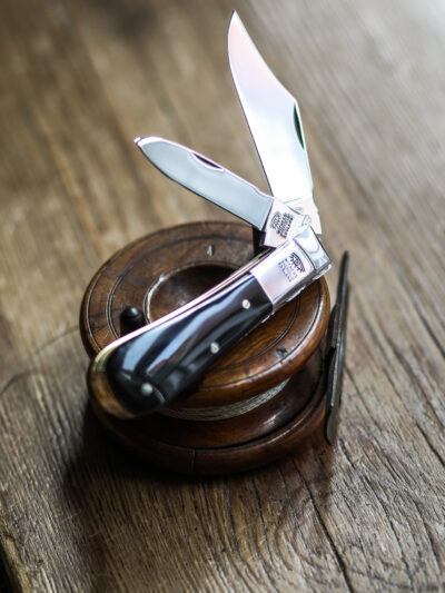 Taylor's Eye Witness - Handmade Twin Barlow Pocket Knife - Buffalo Horn