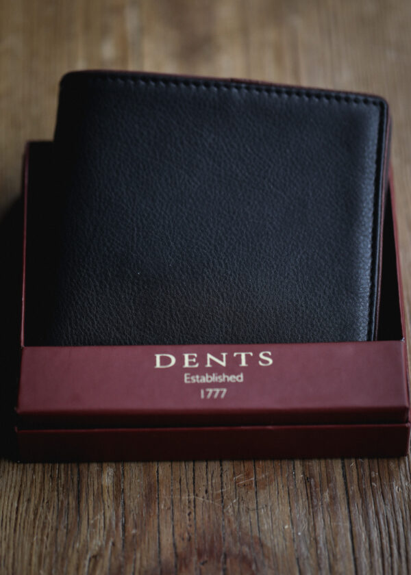 Dents - Severn Leather Bifold Wallet - Black/Tan