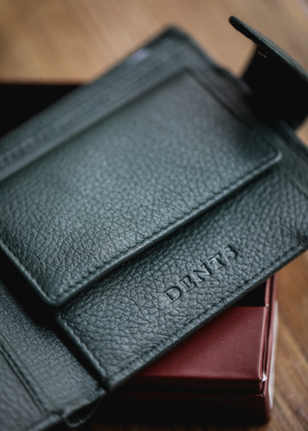 Dents - Beauley Leather Bifold Wallet - Bottle Green - Image 2